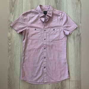 ARMANI EXCHANGE Men's Pink Short Sleeve Shirt 👔